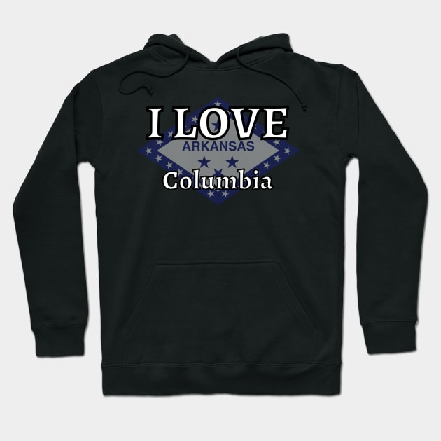 I LOVE Columbia | Arkensas County Hoodie by euror-design